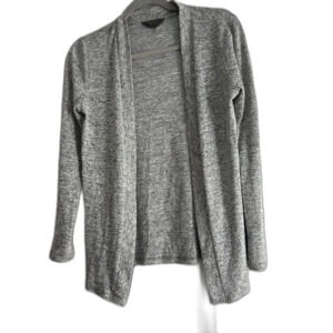 MIX 41Hawthorne open front lightweight light marled gray cardigan sz S